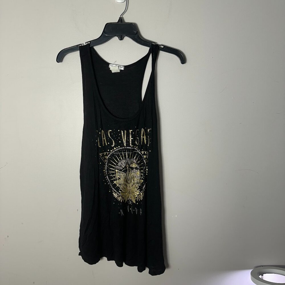 EUC Banana Expression New York Womens Tank Top Vegas  XL Extra Large Black